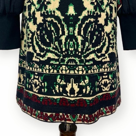 Free People Music And Lyrics Bishop Sleeve Mini Sweater Dress Size XS - Picture 7 of 11